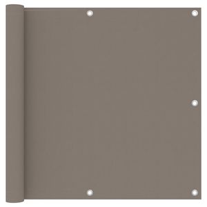 VidaXL Balkonscherm 90x500 cm oxford stof taupe