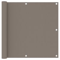 VidaXL Balkonscherm 90x500 cm oxford stof taupe