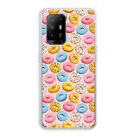 Pink donuts: Oppo A95 5G Transparant Hoesje