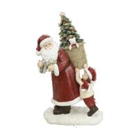 Kerstversiering DKD Home Decor Hars Kerstman (2 Stuks) (12 x 9 x 19 cm)