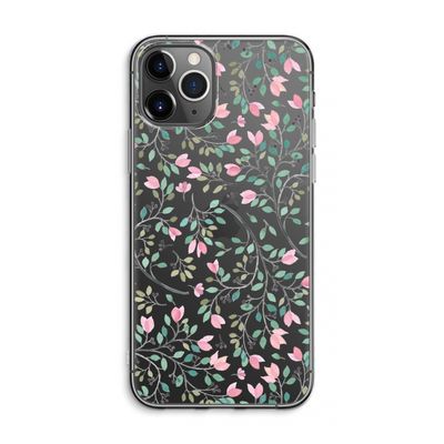 Sierlijke bloemen: iPhone 11 Pro Max Transparant Hoesje