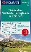 Wandelkaart 30 Saalfelden - Saalbach-Hinterglemm - Zell am See | Kompass - thumbnail