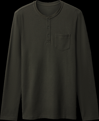 esmara Men Heren shirt met lange mouwen (Donkergroen, XL)