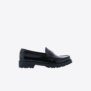 Mocassin Zwart Leder