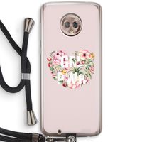 GRL PWR Flower: Motorola Moto G6 Transparant Hoesje met koord