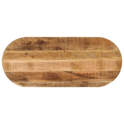 Tafelblad ovaal 90x40x3,8 cm massief ruw mangohout