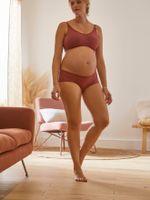 Kanten beha voor zwangerschap en borstvoeding bruin - thumbnail