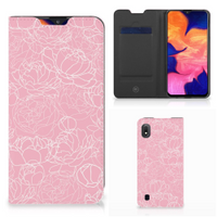 Samsung Galaxy A10 Smart Cover White Flowers - thumbnail