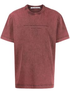 Alexander Wang t-shirt en coton à logo embossé - Rouge