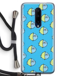 Visjes: OnePlus 7 Pro Transparant Hoesje met koord