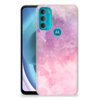Smartphone hoesje Motorola Moto G71 5G Pink Purple Paint