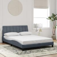 Bedframe zonder matras 140x190 cm fluweel donkergrijs