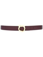 Ferragamo ceinture réversible à boucle Gancini - Marron