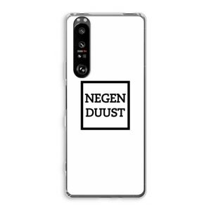 Negenduust vierkant: Sony Xperia 1 III Transparant Hoesje