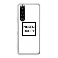 Negenduust vierkant: Sony Xperia 1 III Transparant Hoesje