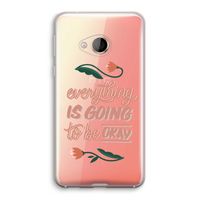 Optimistic flower girl: HTC U Play Transparant Hoesje