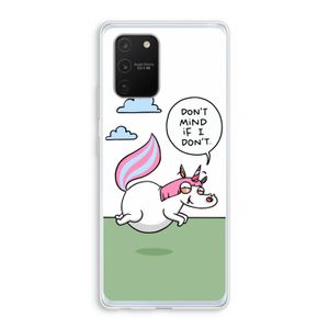 Unicorn: Samsung Galaxy S10 Lite Transparant Hoesje