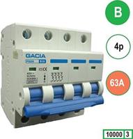Installatieautomaat 63A B kar 4p GACIA - 4517836