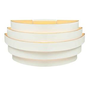 Highlight Wandlamp Scudo B 25 cm wit goud