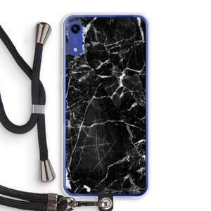 Zwart Marmer 2: Honor Play 8A Transparant Hoesje met koord