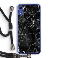 Zwart Marmer 2: Honor Play 8A Transparant Hoesje met koord