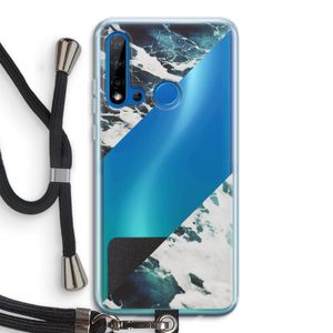 Golven: Huawei P20 Lite (2019) Transparant Hoesje met koord