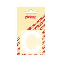 Deco letter c helvetica wit 60 mm Pickup - Pickup
