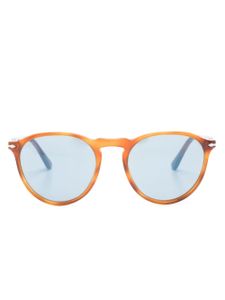 Persol lunettes de soleil rondes à effet écailles de tortue - Marron