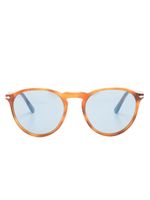 Persol lunettes de soleil rondes à effet écailles de tortue - Marron - thumbnail