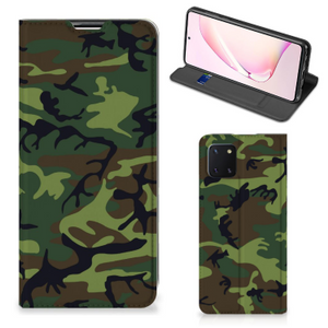 Samsung Galaxy Note 10 Lite Hoesje met Magneet Army Dark