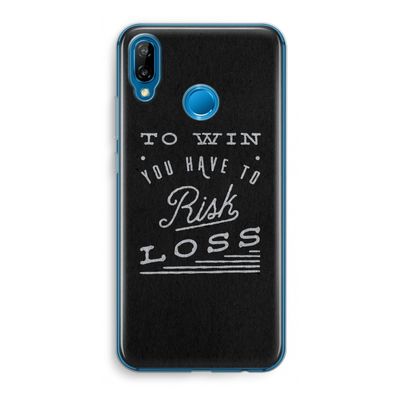 Risk loss: Huawei P20 Lite Transparant Hoesje