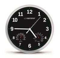 Esperanza EHC016K Mechanische wandklok Rond Zwart
