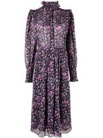 MARANT ÉTOILE robe en coton biologique à fleurs - Bleu