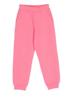 Monnalisa pantalon de jogging à fleurs appliquées - Rose