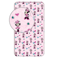 Minnie Mouse Hoeslaken roze Eenpersoons - 90 x 200 cm - thumbnail