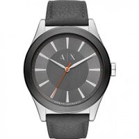 Horlogeband Armani Exchange AX2335 Leder Grijs 22mm