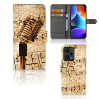 Xiaomi Redmi Note 12 Pro Plus Telefoonhoesje met foto Bladmuziek - thumbnail