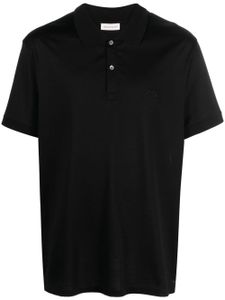 Alexander McQueen polo à logo Seal brodé - Noir