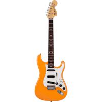 Fender Made in Japan International Color Stratocaster RW Capri Orange Limited Edition elektrische gitaar met gigbag