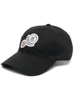 Moncler casquette à patch logo - Noir