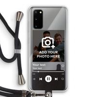 Music Player: Samsung Galaxy S20 Transparant Hoesje met koord
