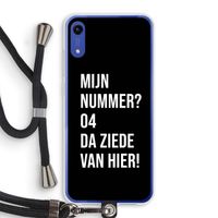 Da ziede van hier - Zwart: Honor Play 8A Transparant Hoesje met koord