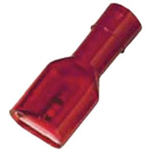 IC Voll.geïs. vlaksteekhuls 0,5-1mm2 6,3x0,8 rood Messing