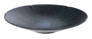 Tokyo Design Studio - Sky - Blauw/Zwart Dinerbord - 24,5 x 4,5cm