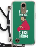 Sleigh Bells Ring: LG K10 (2017) Transparant Hoesje met koord