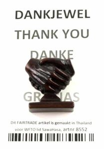 Dankjewel Handje Polystone (3 cm)