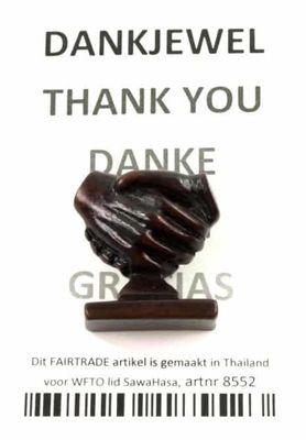 Dankjewel Handje Polystone (3 cm)