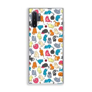 Kleurrijke katten: Samsung Galaxy Note 10 Plus Transparant Hoesje
