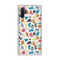 Kleurrijke katten: Samsung Galaxy Note 10 Plus Transparant Hoesje