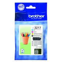Brother LC3217VAL inktcartridge 4 stuk(s) Origineel Zwart, Cyaan, Magenta, Geel
